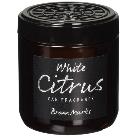 CARALL Brown Marks Gel White Citrus Car Air Freshener | 160 gms